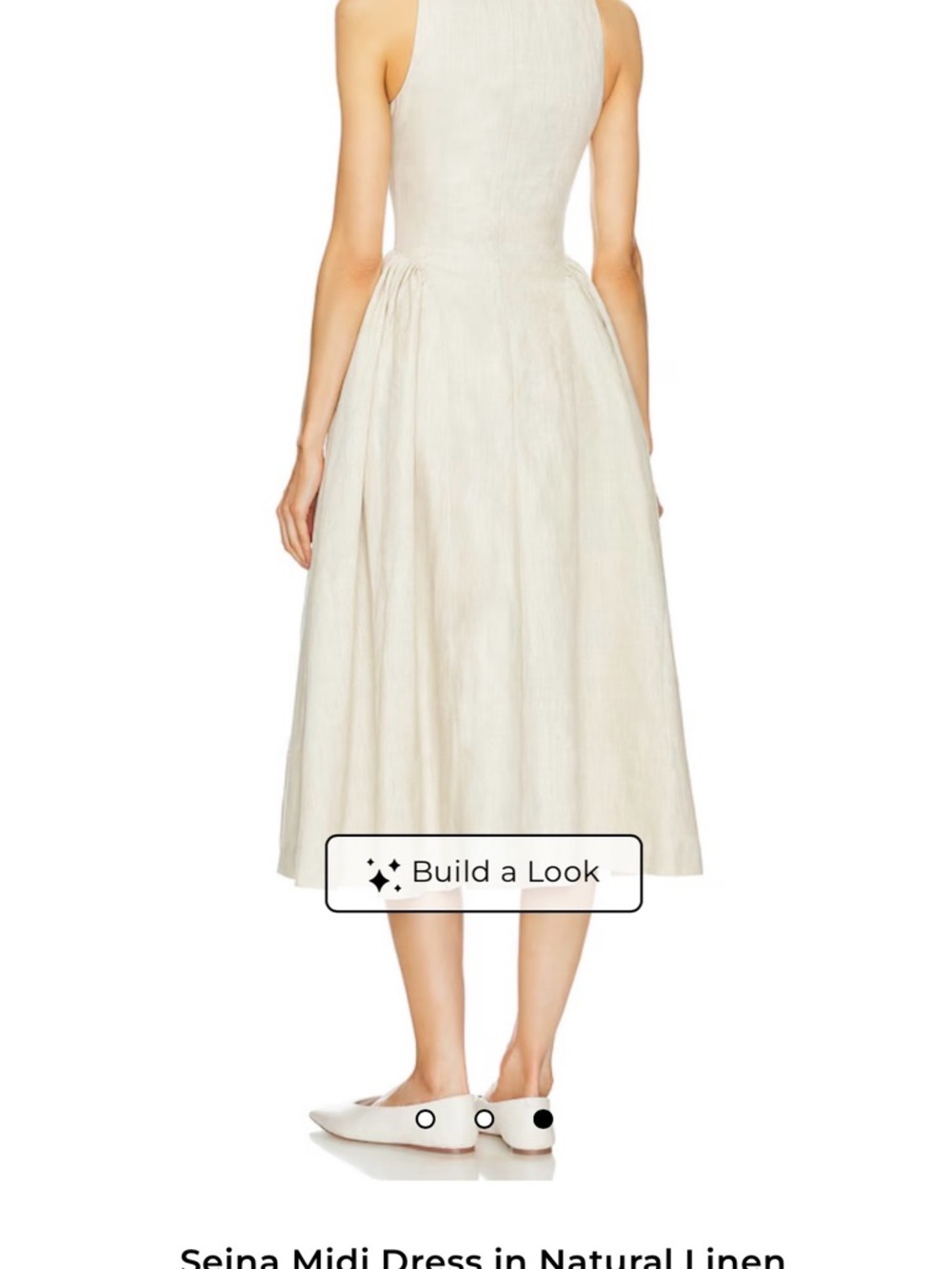 LPA Linen Sleeveless Maxi Dress in Light Beige with Pockets!! - Picture 7 of 9